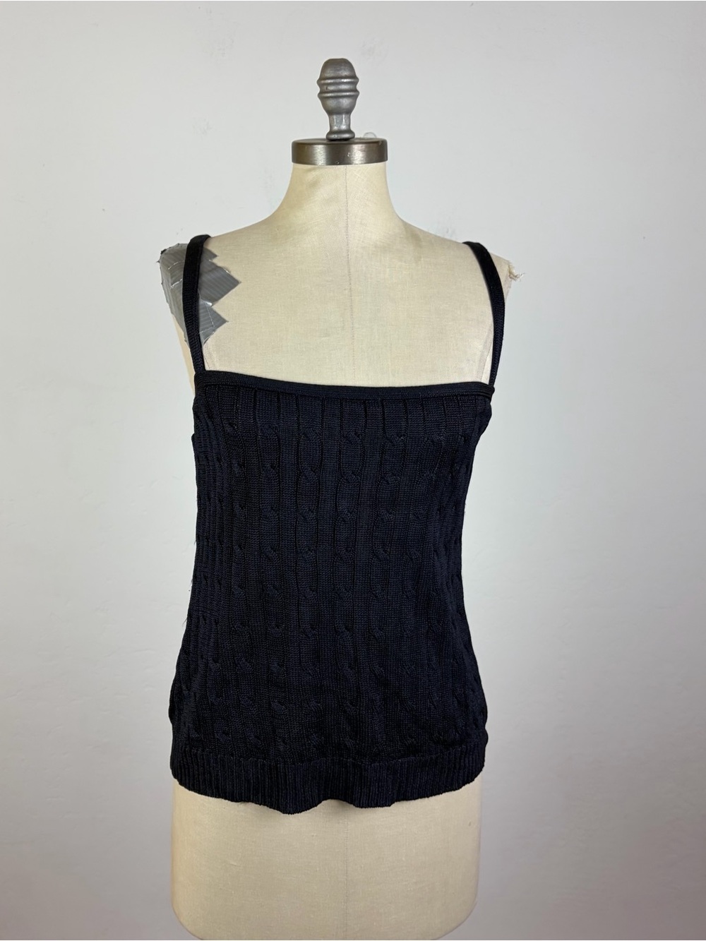 Ralph Lauren Black Label Silk Navy Blue Tank Top